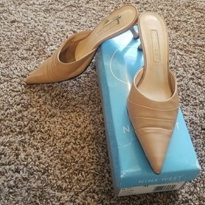 Nine West kitten heel mules